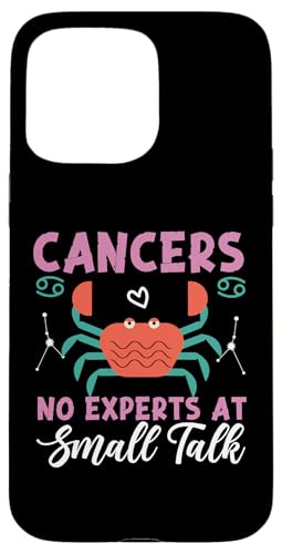 Krebs-Sternzeichen: Krebs – keine Experten bei Small Talk Hülle für iPhone 15 Pro Max Krebs-Sternzeichen: Krebs – keine Experten bei Small Talk Hülle für iPhone 15 Pro Max von Cancer Zodiac Sign Designs For Women