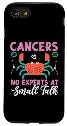 Krebs-Sternzeichen: Krebs – keine Experten bei Small Talk Hülle für iPhone SE (2020) / 7 / 8 von Cancer Zodiac Sign Designs For Women