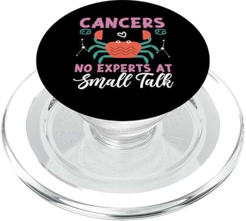 Krebs-Sternzeichen: Krebs – keine Experten bei Small Talk PopSockets PopGrip für MagSafe Krebs-Sternzeichen: Krebs – keine Experten bei Small Talk PopSockets PopGrip für MagSafe von Cancer Zodiac Sign Designs For Women