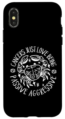 Krebs-Sternzeichen: Krebs lieben es, passiv aggressiv zu sein Hülle für iPhone X/XS Krebs-Sternzeichen: Krebs lieben es, passiv aggressiv zu sein Hülle für iPhone X/XS von Cancer Zodiac Sign Designs For Women