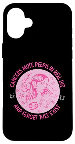 Krebs-Sternzeichen: Menschen stummeln und vergessen Sie, dass sie existieren Hülle für iPhone 16 Plus von Cancer Zodiac Sign Designs For Women