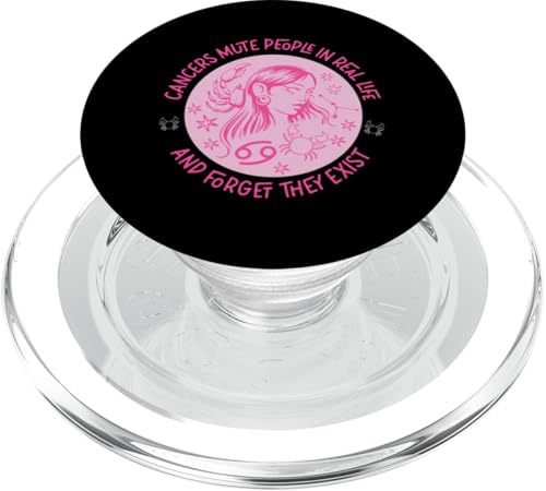 Krebs-Sternzeichen: Menschen stummeln und vergessen Sie, dass sie existieren PopSockets PopGrip für MagSafe von Cancer Zodiac Sign Designs For Women