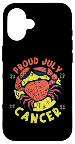 Krebs-Sternzeichen: Stolz Juli Krebs Hülle für iPhone 16 Krebs-Sternzeichen: Stolz Juli Krebs Hülle für iPhone 16 von Cancer Zodiac Sign Designs For Women