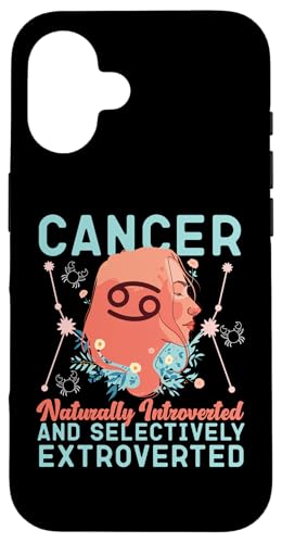 Krebs-Sternzeichen: natürlich eingeführt, selektiv extrovertiert Hülle für iPhone 16 Krebs-Sternzeichen: natürlich eingeführt, selektiv extrovertiert Hülle für iPhone 16 von Cancer Zodiac Sign Designs For Women