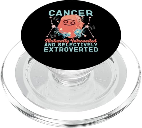 Krebs-Sternzeichen: natürlich eingeführt, selektiv extrovertiert PopSockets PopGrip für MagSafe Krebs-Sternzeichen: natürlich eingeführt, selektiv extrovertiert PopSockets PopGrip für MagSafe von Cancer Zodiac Sign Designs For Women