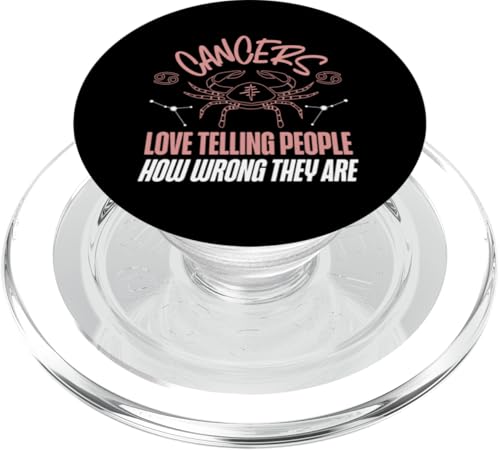 Krebs-Tierkreiszeichen: Ich liebe es, den Leuten zu sagen, wie falsch sie liegen PopSockets PopGrip für MagSafe Krebs-Tierkreiszeichen: Ich liebe es, den Leuten zu sagen, wie falsch sie liegen PopSockets PopGrip für MagSafe von Cancer Zodiac Sign Designs For Women