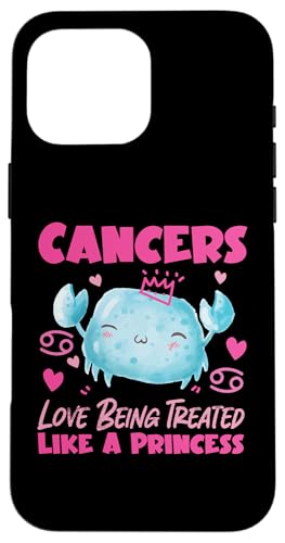 Krebs-Tierkreiszeichen: Krebse lieben es, wie eine Prinzessin behandelt zu werden Hülle für iPhone 16 Pro Max von Cancer Zodiac Sign Designs For Women