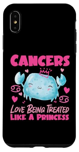 Krebs-Tierkreiszeichen: Krebse lieben es, wie eine Prinzessin behandelt zu werden Hülle für iPhone XS Max von Cancer Zodiac Sign Designs For Women
