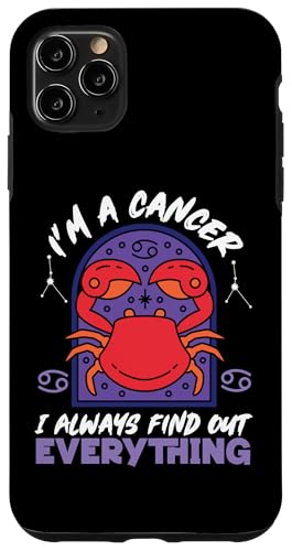 Sternzeichen Krebs: Ich bin ein Krebs - Ich finde immer alles heraus Hülle für iPhone 11 Pro Max Sternzeichen Krebs: Ich bin ein Krebs - Ich finde immer alles heraus Hülle für iPhone 11 Pro Max von Cancer Zodiac Sign Designs For Women