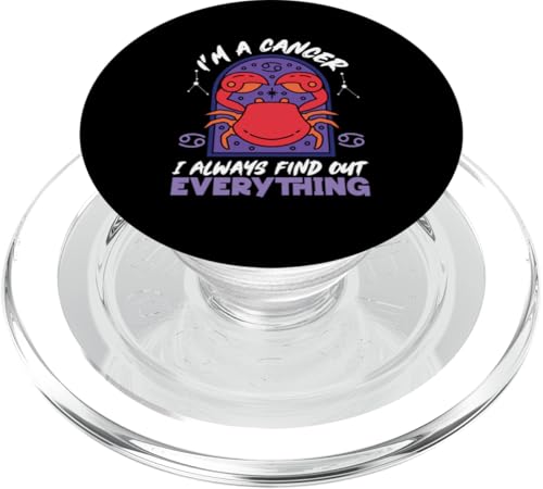 Sternzeichen Krebs: Ich bin ein Krebs - Ich finde immer alles heraus PopSockets PopGrip für MagSafe Sternzeichen Krebs: Ich bin ein Krebs - Ich finde immer alles heraus PopSockets PopGrip für MagSafe von Cancer Zodiac Sign Designs For Women