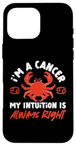 Sternzeichen Krebs: Ich bin ein Krebs - Meine Intuition hat immer Recht Hülle für iPhone 16 Pro Max Sternzeichen Krebs: Ich bin ein Krebs - Meine Intuition hat immer Recht Hülle für iPhone 16 Pro Max von Cancer Zodiac Sign Designs For Women