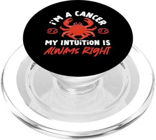 Sternzeichen Krebs: Ich bin ein Krebs - Meine Intuition hat immer Recht PopSockets PopGrip für MagSafe Sternzeichen Krebs: Ich bin ein Krebs - Meine Intuition hat immer Recht PopSockets PopGrip für MagSafe von Cancer Zodiac Sign Designs For Women