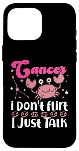 Sternzeichen Krebs: Krebs - Ich flirte nicht, ich rede nur Hülle für iPhone 16 Pro Max Sternzeichen Krebs: Krebs - Ich flirte nicht, ich rede nur Hülle für iPhone 16 Pro Max von Cancer Zodiac Sign Designs For Women