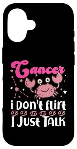Sternzeichen Krebs: Krebs - Ich flirte nicht, ich rede nur Hülle für iPhone 16 Sternzeichen Krebs: Krebs - Ich flirte nicht, ich rede nur Hülle für iPhone 16 von Cancer Zodiac Sign Designs For Women