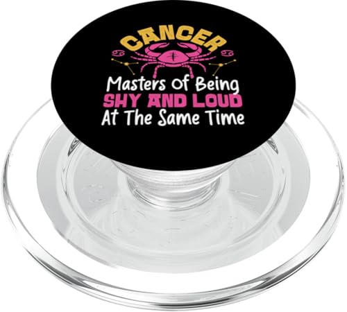 Sternzeichen Krebs: Meister darin, schüchtern und laut zu sein PopSockets PopGrip für MagSafe Sternzeichen Krebs: Meister darin, schüchtern und laut zu sein PopSockets PopGrip für MagSafe von Cancer Zodiac Sign Designs For Women