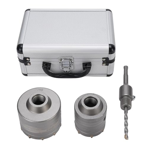 Beton Lochs äge Kit, 60/80mm Mauerwerk Lochs äge Elektrischer Hammer Bohrer, Betons Ch Neider Säge Beton Bohrer mit Pleuelstab für Betonstein Zementwand Bohrungen Beton Lochs äge Kit, 60/80mm Mauerwerk Lochs äge Elektrischer Hammer Bohrer, Betons Ch Neider Säge Beton Bohrer mit Pleuelstab für Betonstein Zementwand Bohrungen von Candeon
