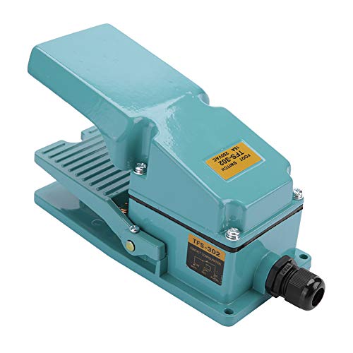 Candeon Kurzzeitiger Industrie-Fußschalter - TFS-302 Fußschalter AC 250V 15A rutschfeste Aluminiumschale Elektrischer Fußschalter EIN/Aus-Steuerung für Textilausrüstung Schweißgerät Candeon Kurzzeitiger Industrie-Fußschalter - TFS-302 Fußschalter AC 250V 15A rutschfeste Aluminiumschale Elektrischer Fußschalter EIN/Aus-Steuerung für Textilausrüstung Schweißgerät von Candeon