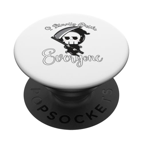 Ich mag buchstäblich jeden nicht, grim PopSockets Klebender PopGrip von Candis Raechelle Designs