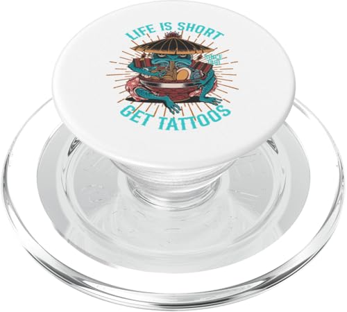 Life is Short Get Tattoos, Frosch PopSockets PopGrip für MagSafe von Candis Raechelle Designs
