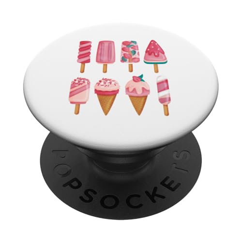 Sommer-Eiscreme-Leckereien PopSockets Klebender PopGrip von Candis Raechelle Designs