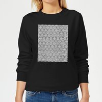 Candlelight Lace Fabric Pattern Women's Sweatshirt - Black - 5XL von Candlelight