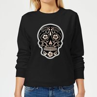 Day Of The Dead Skull Women's Sweatshirt - Black - 5XL von Candlelight