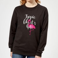 Tropic Like It's Hot Women's Sweatshirt - Black - 5XL von Candlelight