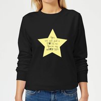 You Are Not Just A Star To Me Yellow Star Women's Sweatshirt - Black - 5XL von Candlelight