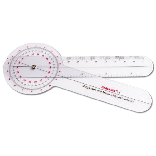Baseline® Goniometer, Kunststoff 360°-ISOM-Goniometer, Länge 20 cm von Cando