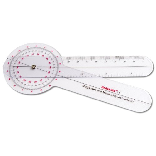 CanDo Baseline Goniometer, Kunststoff 360°-ISOM-Goniometer, Länge 20 cm von CanDo