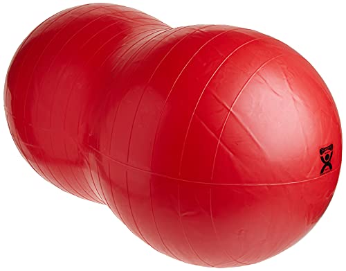 CanDo® Ball, Trainingsrolle/Motorikball/Fitnessball mit Erdnussform, Rot, 70 x 120 cm von Cando