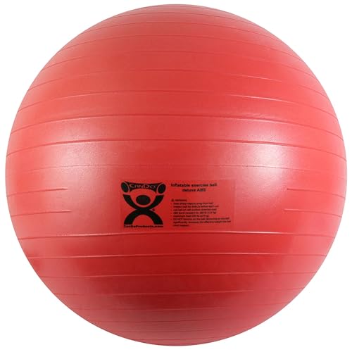CanDo 105 cm (42") ABS inflatable ball, red von Cando