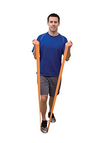 CanDo 2 x Trainingsband / Gymnastikband, Länge 45 m, Val-u-Band®, latexfrei - orange (sehr leicht) von Cando