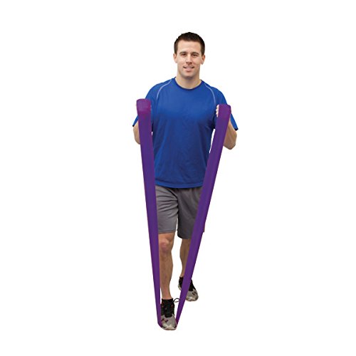 CanDo 2 x Trainingsband / Gymnastikband, Länge 45 m, Val-u-Band® - 5er SET (sehr sehr leicht - schwer) + Halterung von Cando