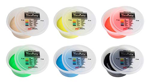 CanDo Antimikrobielle CanDo TheraPutty-Knetmasse, 6er-Set, 170 g CanDo Antimikrobielle CanDo TheraPutty-Knetmasse, 6er-Set, 170 g von Cando
