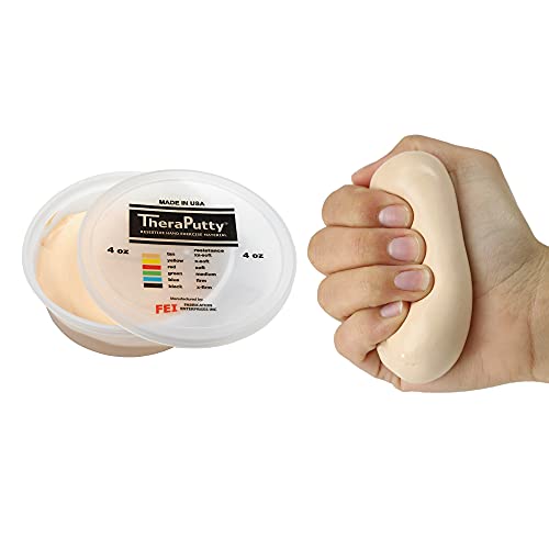 CanDo Antimikrobielle Theraputty - Therapie-Knetmasse - 113 g - Beige (extra leicht) von Cando