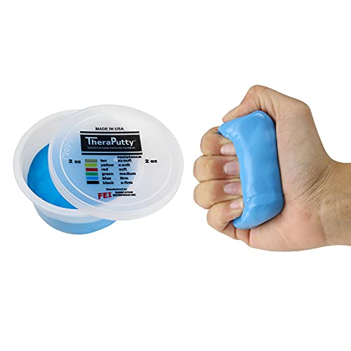CanDo Antimikrobielle Theraputty - Therapie-Knetmasse - 56 g - Blau (schwer) von Cando
