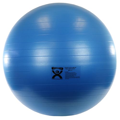CanDo Gymnastikball - Deluxe Anti-Burst Trainingsball - Sitzball, Durchmesser 85 cm, blau von Cando