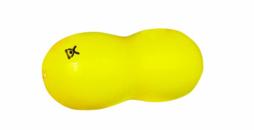 CanDo Gymnastikrolle / Motorikball / Fitnessball in Erdnussform - Cando Peanut Ball - gelb, 40 cm x 90 cm, 40 x 90 cm von Cando