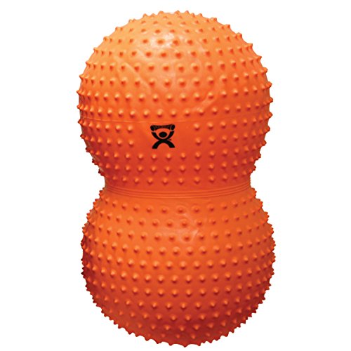 CanDo Gymnastikrolle mit NOPPEN/Motorikball/Fitnessball in Erdnussform - Peanut Ball SENSI - orange, 50 cm x 100 cm von Cando