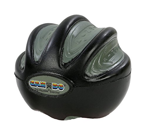 CanDo Handtrainer, Fingertrainer Digi-Squeeze, schwarz (sehr schwer) von Cando