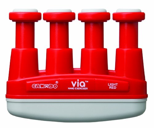 CanDo Handtrainer, Fingertrainer VIA®, rot (leicht) von Cando