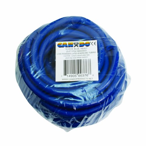 CanDo Power Tube - Fitness Tube, Widerstandstrainer für Funktionales Training - Länge 7,6 m - blau (schwer) von Cando