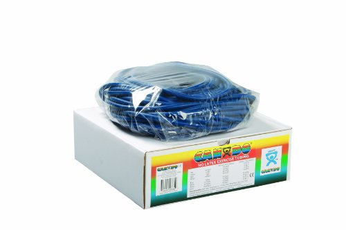 CanDo Power Tube LATEXFREE - Fitness Tube, Widerstandstrainer für Funktionales Training - Länge 30,5 m - blau (schwer) von Cando