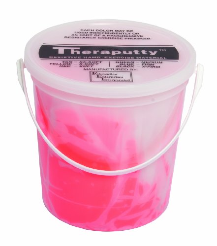 CanDo TheraPutty Antimikrobiell - Knetmasse - 2,2 kg - rot (leicht) von Cando