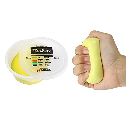CanDo TheraPutty - Therapie-Knetmasse - 56 g - gelb (sehr leicht) von Cando