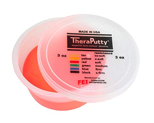 CanDo TheraPutty - Therapie-Knetmasse - 85 g - rot (leicht) von Cando