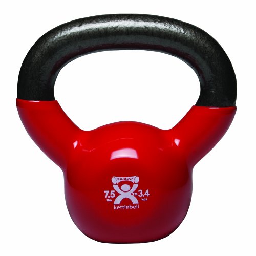 Cando® Kettlebell, Kugelhantel, 3,4 kg, rot von Cando