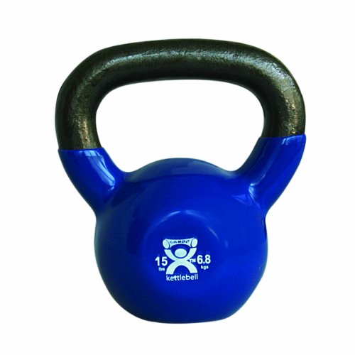 Cando® Kettlebell, Kugelhantel, 6,8 kg, blau von Cando