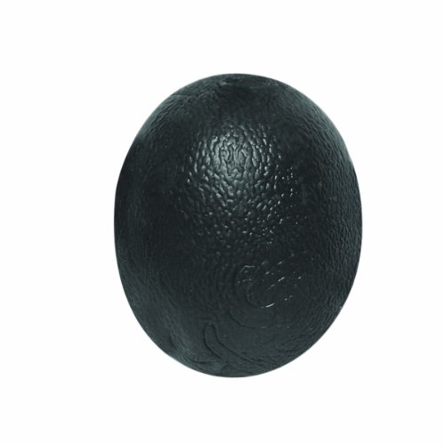 Cando® Übungsgelball - Antistressball / Handtrainer - oval, schwarz (sehr schwer) von Cando